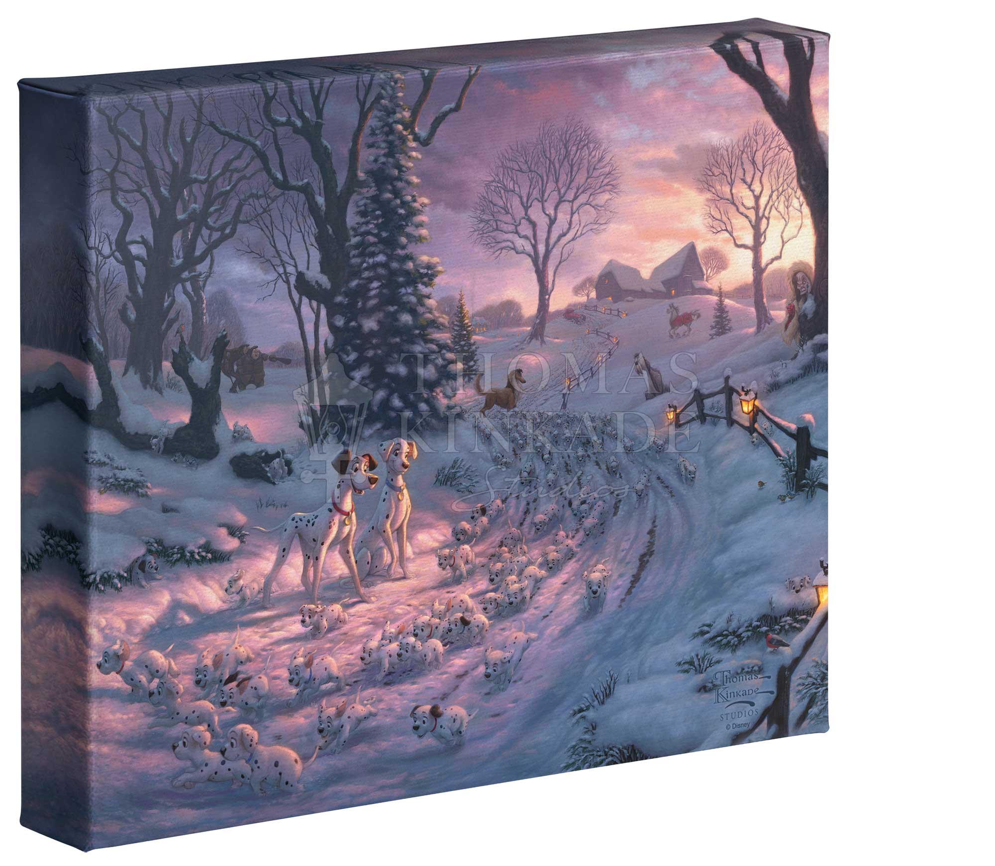 thomas kinkade 101 dalmatians on the run