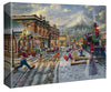 thomas kinkade mickey and minnie candy cane express