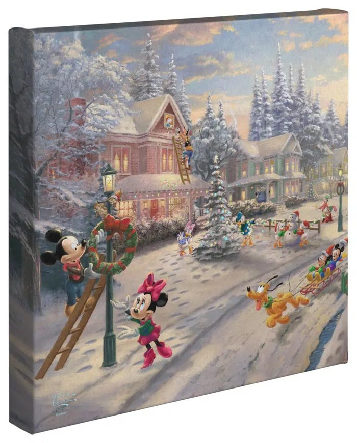 thomas kinkade mickey's victorian christmas