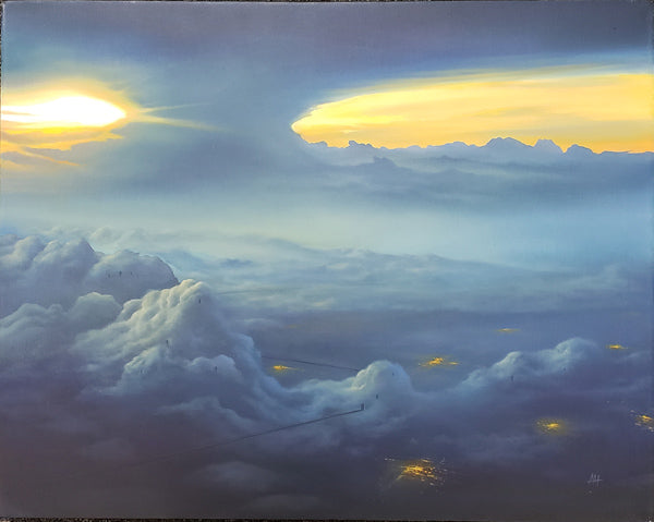 Above the Clouds Original Painting by Ashton Howard