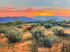 Dusk,-Santa-Fe-14x18-oil-on-canvas by Steven Quartly
