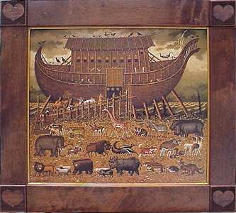 Noah and Friends Canvas by Charles Wysocki
