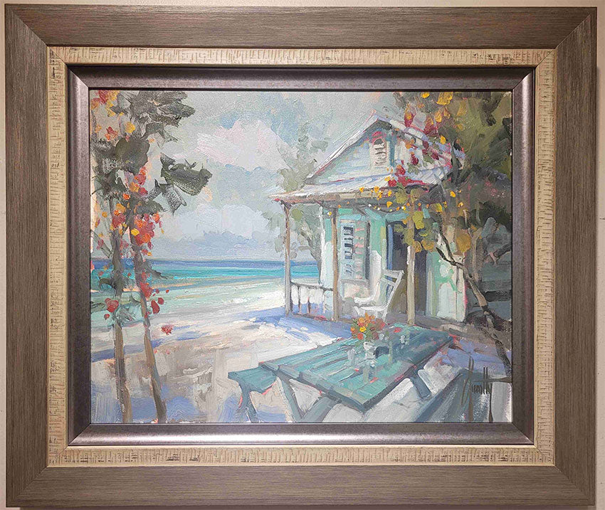 Remote Bliss-16x20-Original Painting By Steve Quartly