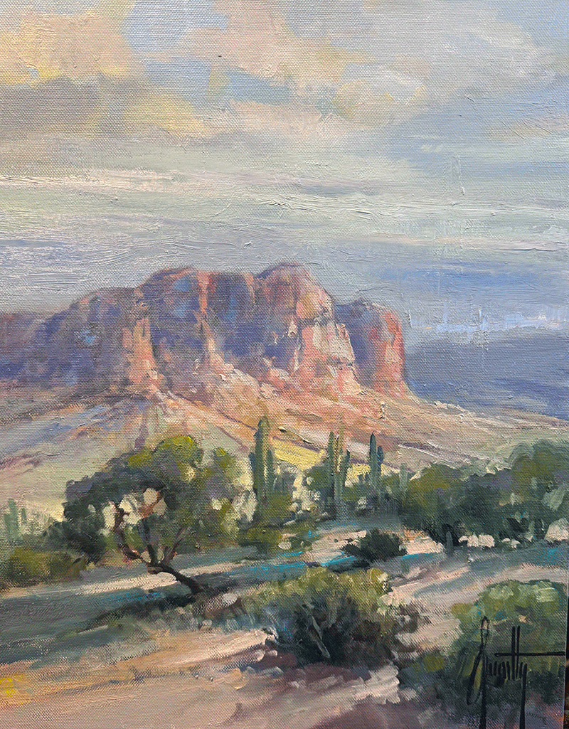 Santa Fe Mist-18x14 original-painting-by-steven-quartly
