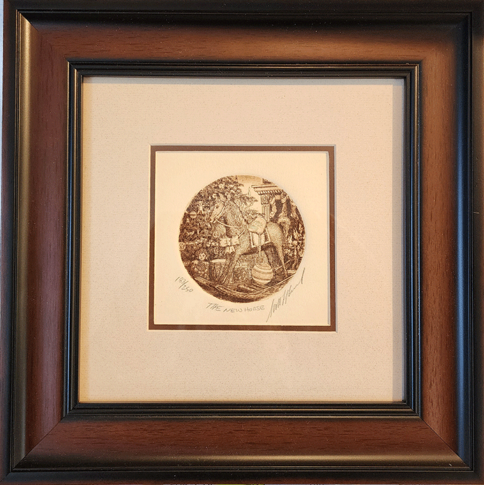 The New Horse by Scott Fitzgerald. Framed 79737