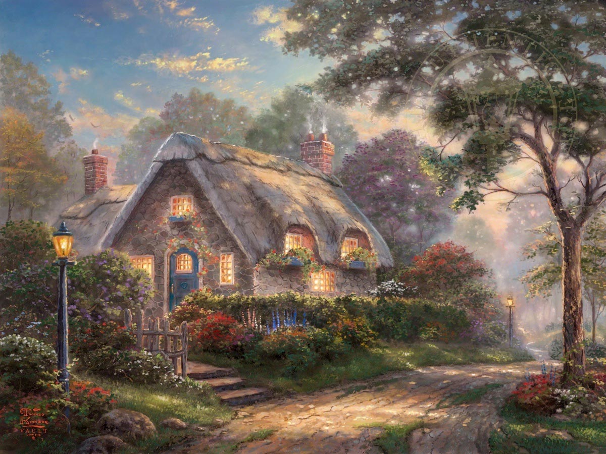 thomas kinkade lovelight cottage