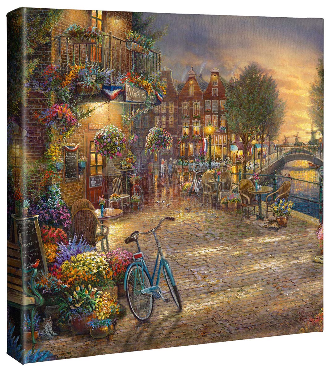 thomas kinkade amsterdam cafe