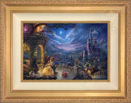 Beauty and the Beast Dancing in the Moonlight, by Thomas Kinkade Studios