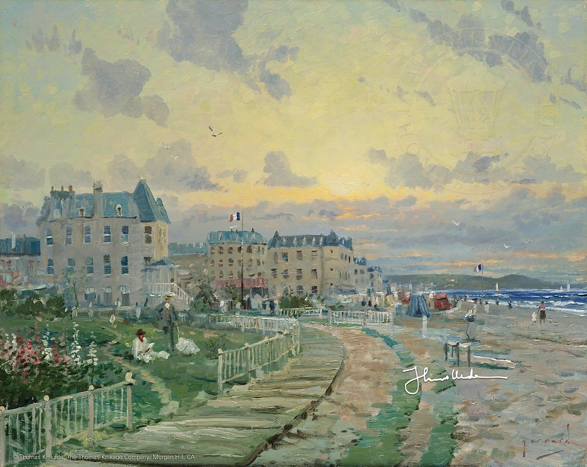 Boardwalk Flowers-Robert Girrard Canvas unframed