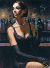 fabian perez brunette at the bar ii