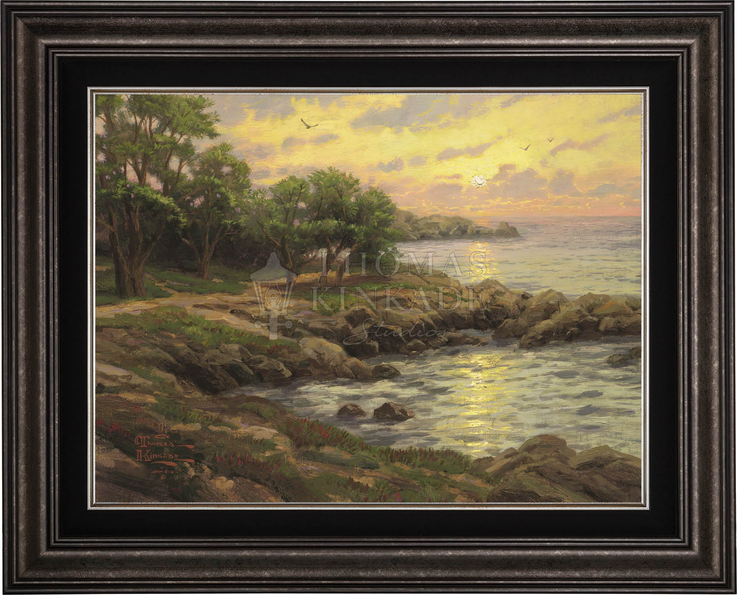 Sunset on Monterey Bay, by Thomas Kinkade