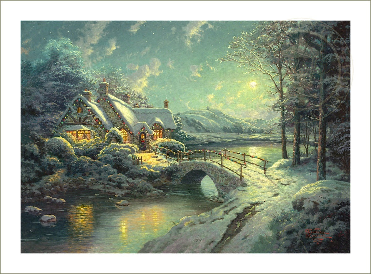 Christmas Moonlight, by Thomas Kinkade