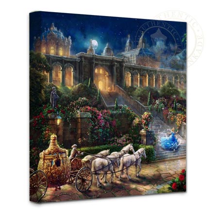 Clock Strikes Midnight – 14" x 14" Gallery Wrapped Canvas