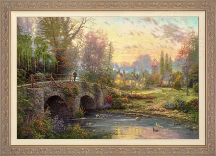Cobblestone Evening, by Thomas Kinkade