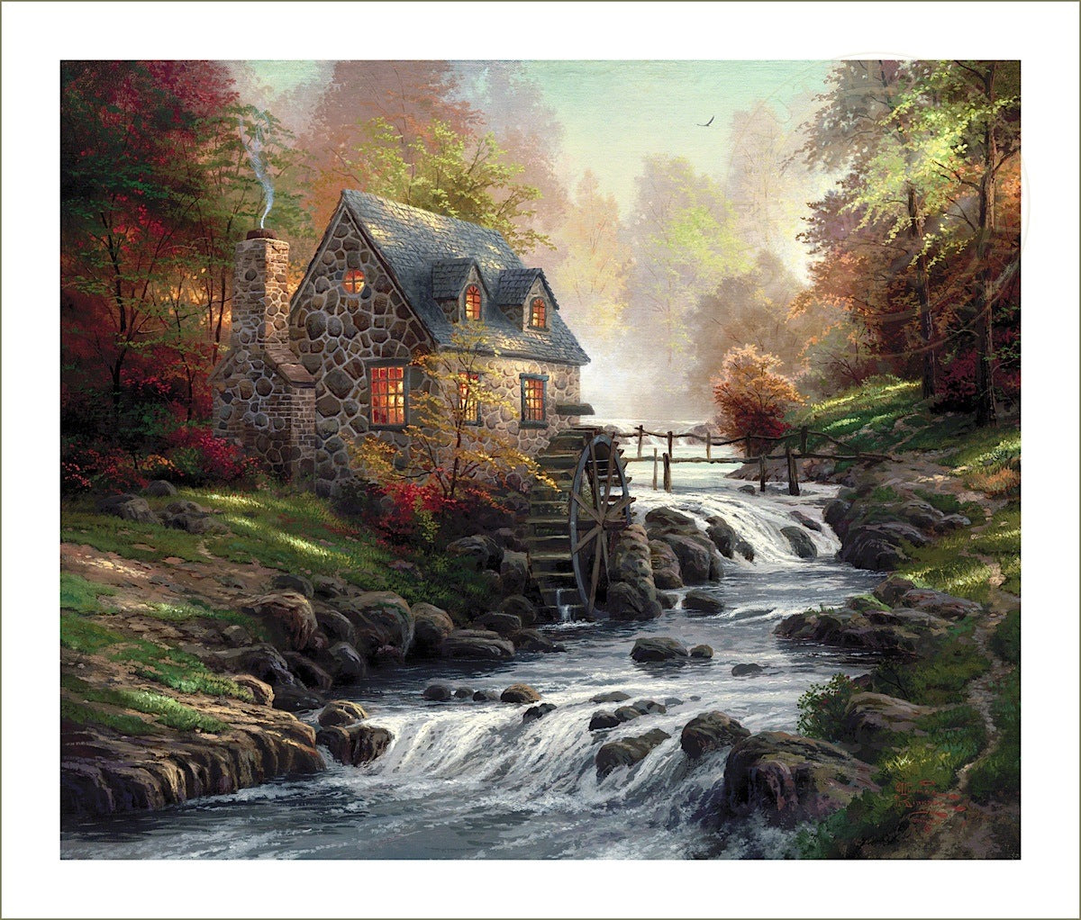Cobblestone Mill, by Thomas Kinkade