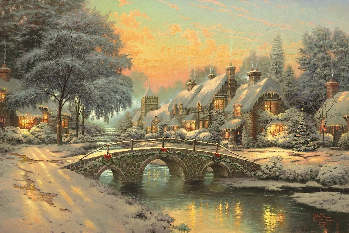 Kinkade-Cobblestone Christmas