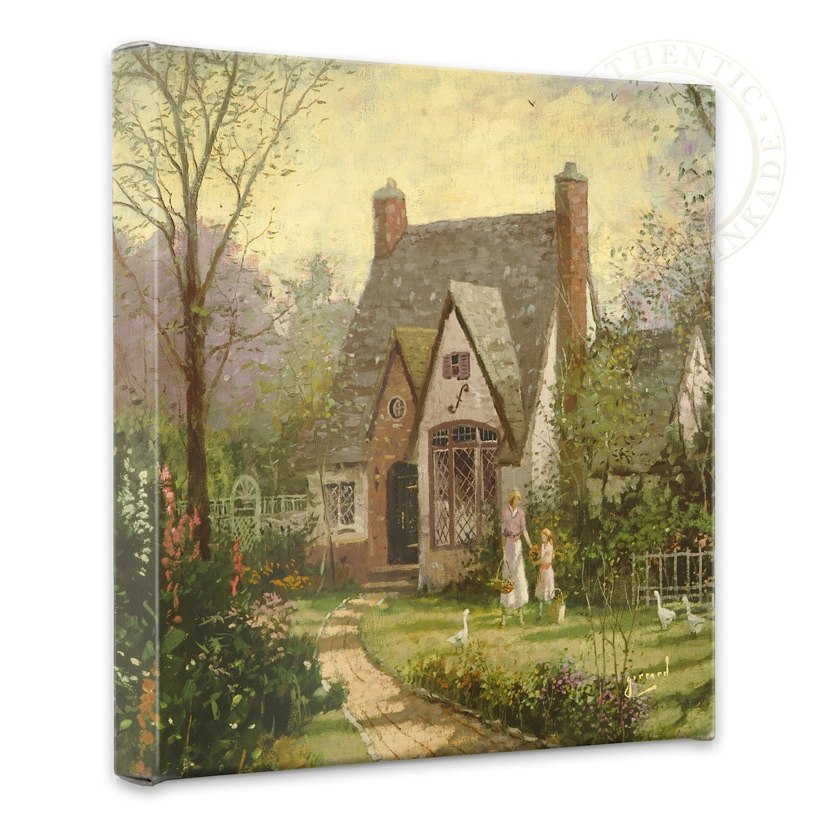 Cottage&#44; The - 14&#34; x 14&#34; Gallery Wrapped Canvas