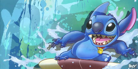 disney surf rider stitch