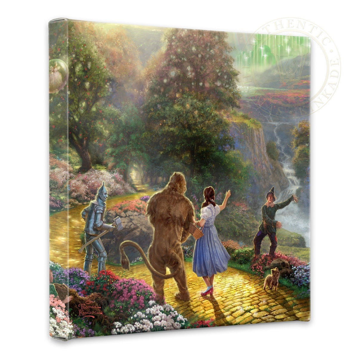 Dorothy Discovers the Emerald City - 14&#34; x 14&#34; Gallery Wrapped Canvas