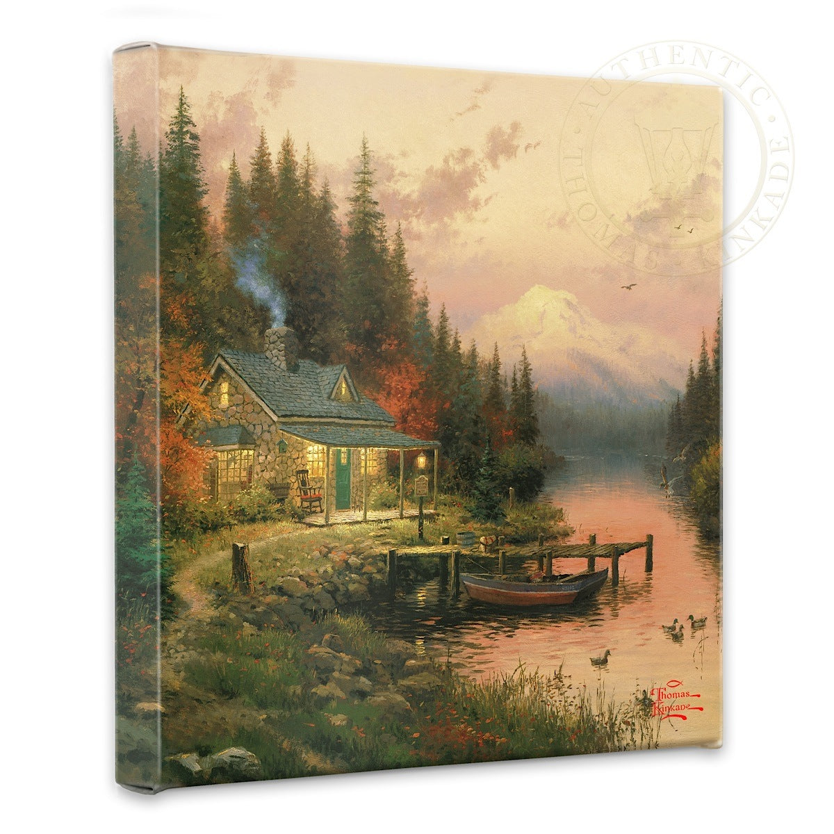 End of a Perfect Day, The - 14" x 14" Gallery Wrapped Canvas