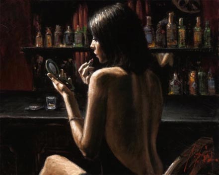 Fabian Perez Anna at the Bar