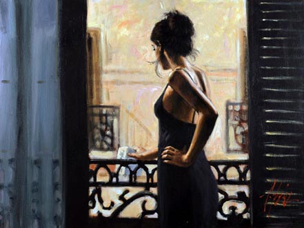 Fabian Perez At the Balcony