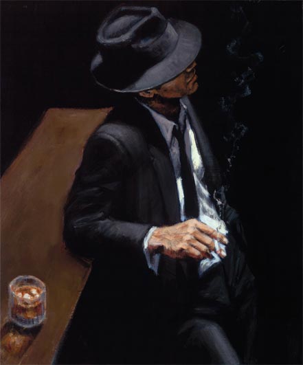 fabian perez black suit II