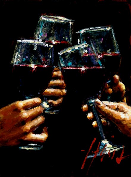 fabian perez brindis con tinto ii