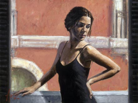fabian perez christine at the balcony