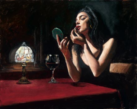 fabian perez eugenia with red