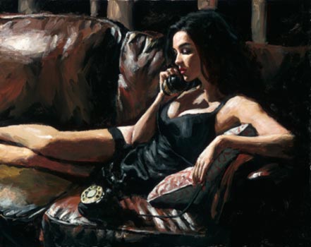 fabian perez eugie on the couch ii