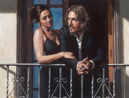 fabian perez fabian and lucy at the balcony