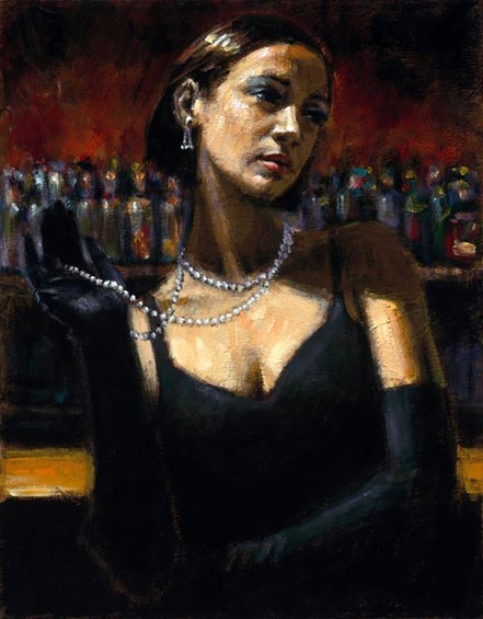 fabian perez gloves and pearls