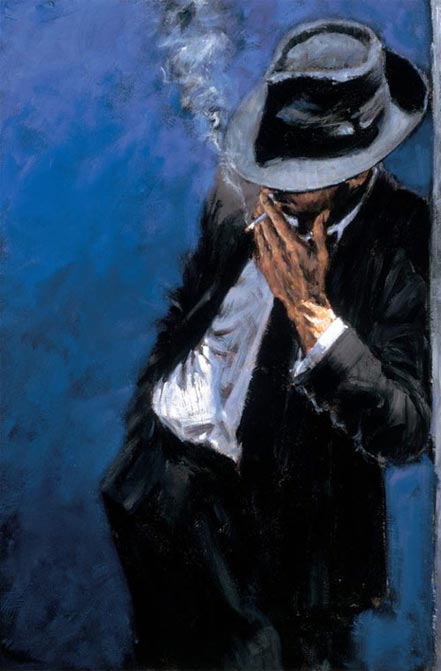 fabian perez man in black suit