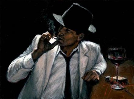 fabian perez man in white suit vi