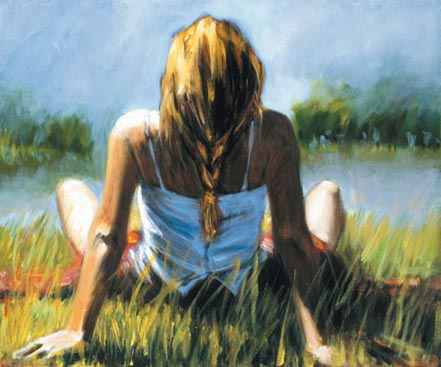 fabian perez reflections in the sun