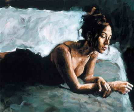 fabian perez renee on bed