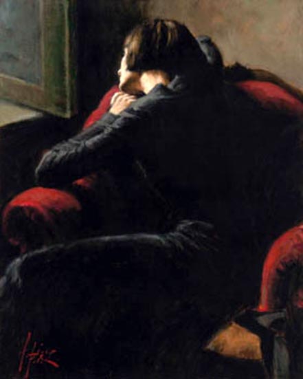 fabian perez rojo sillon