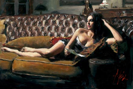 fabian perez saba with letter v