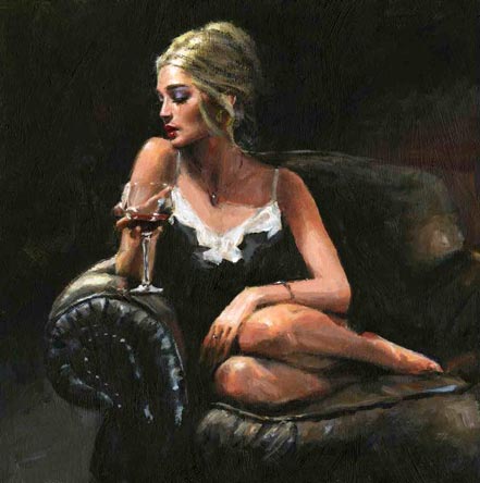 fabian perez sally on the couch