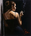 Painting by Artist Fabian Perez "A Sensual Touch in the Dark"