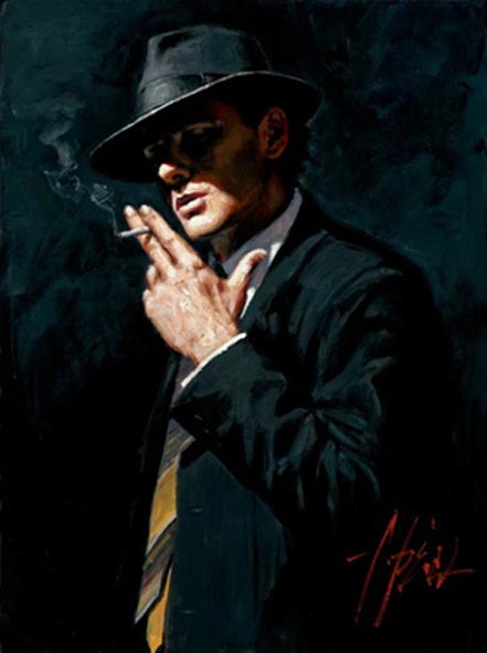 fabian perez smoking under the light iv