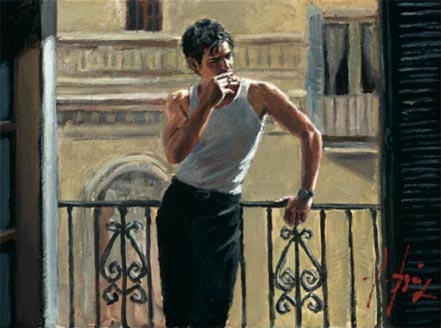 fabian perez smoking under the sun