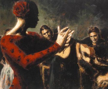 fabian perez study for flamenco v