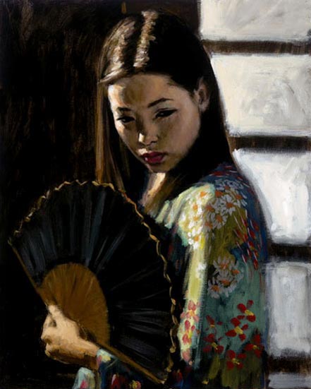 fabian perez study for japanese girl i