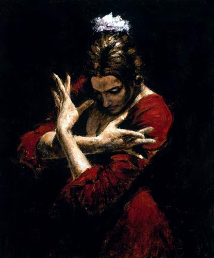 fabian perez terciopelo rojo