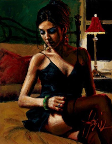 fabian perez tess on bed