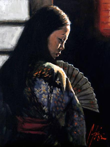 fabian perez the red lamp