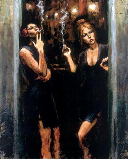 fabian perez waiting for customers