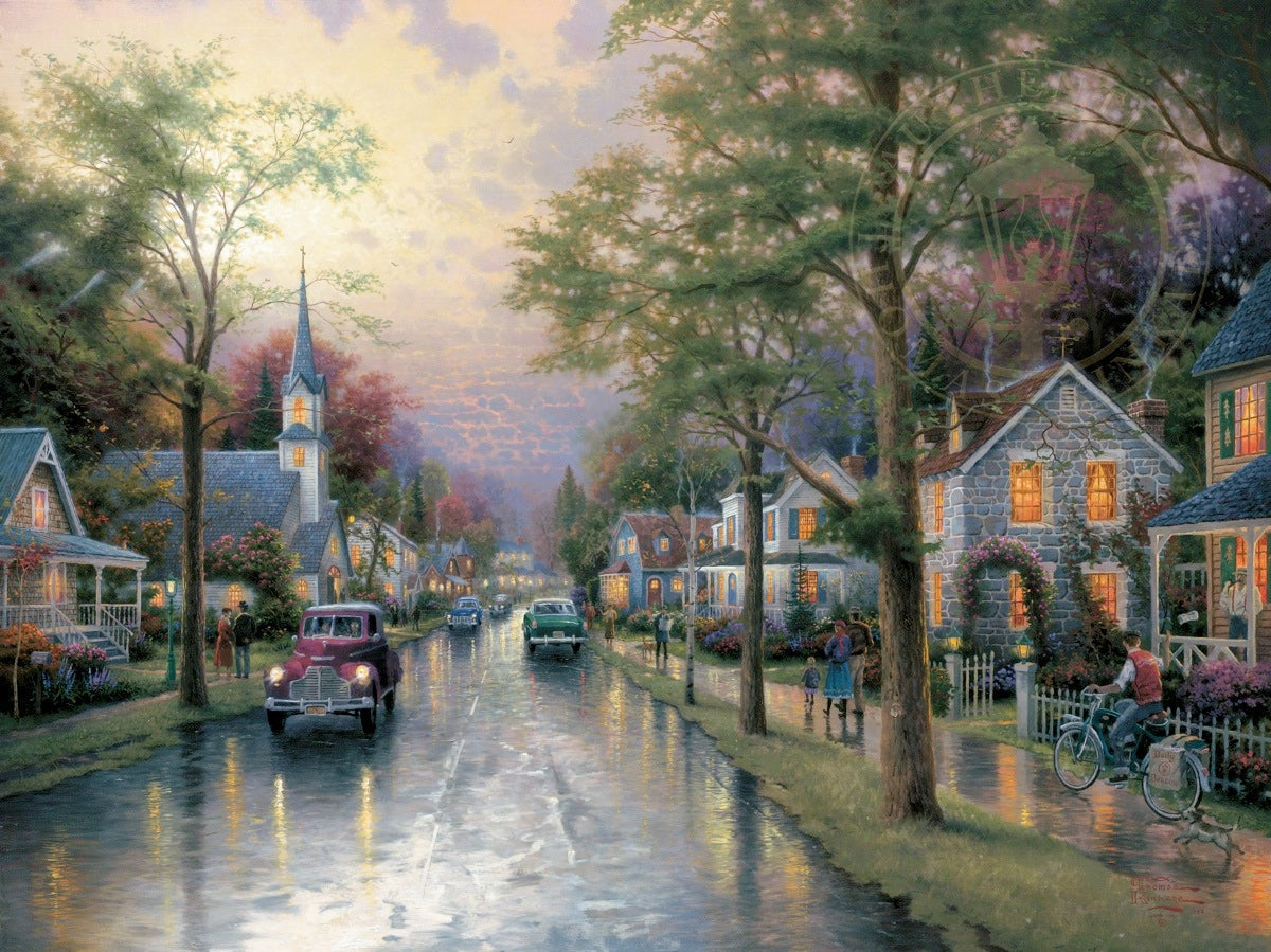 Kinkade-Hometown Morning